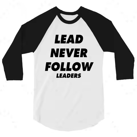2026 Lead Never Follow Leaders 3d Printed Unisex Casual T Shirt Harajuku Street O- Neck Long Sleeve