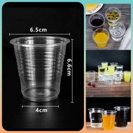 100pcs Transparent Plastic Cup Cawan Plastik