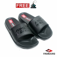 Fromzero - Sandal Slop Cassual Pria Wanita Black IN Original