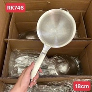 Stainless steel strainer size 16cm/18cm, cast in thick pieces, easy to clean