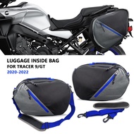 FOR Tracer 9 GT TRACER 900GT Motorcycle Accessories Luggage Bags side pockets Black Expandable Inner