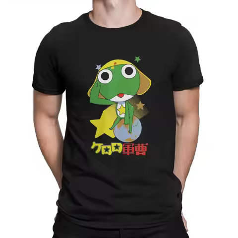 Sgt Frog Keroro Gunso Cartoon Anime Man TShirt Graphic Distinctive T Shirt Original Sweatshirts Hips