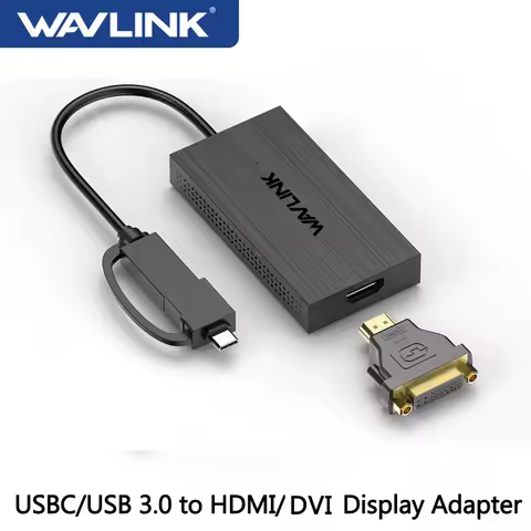 Wavlink USB3.0 to HDMI-Compatible Multi-Display Adapter 4K Video Graphic Converter USB C To DisplayP