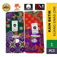 KAIN BATIK KIJANG EMAS KTG ASLI/KAIN BATIK HALUS BUATAN MALAYSIA SIAP JAHIT (2 METER)