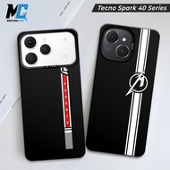SO COOL Tecno Spark 40 Striped Motif Casing | Tecno Spark 40C HP Softcase | Tecno Spark 40 Case | Te