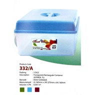 Best Ware 332/A Transparent Rectangle Container🇲🇾塑料长方盒🇲🇾Bekas Plastik Empat Segi