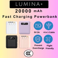 CCC 3C 20000 Mah Macaron Fast Charging Power Bank Cable Powerbank 5 in 1