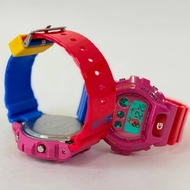 💯 BAPE Purple Kid Cudi 𝗣𝗿𝗲𝗺𝗶𝘂𝗺 𝗕𝗮𝗰𝗸𝗰𝗮𝘀 G SHOCK Cermin Kaca Dw6900 Limited Crazy Color Jam Tangan Lel