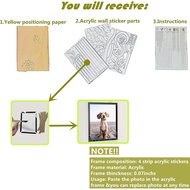 Picture Frames Collage Wall Decor - Family Tree Wall Decor for Living Room 4x6 5x7 8x10 11x14 3D DIY