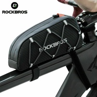 ROCKBROS Tube Bag Bike Bag Ultralight Reflective Front Frame Large Capacity Pouch