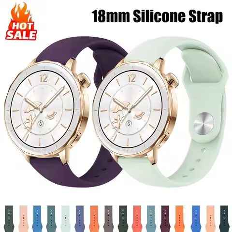 18mm Silicone Watch Strap For Huawei Watch GT 5 41mm/GT4 GT 4 41MM For Huawei Watch GT5 Pro 42MM Rep