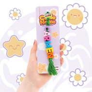 GANTUNGAN Bag Charm Premium Cute Letter Beads Custom Name Keychain Name Bag Hanger Name