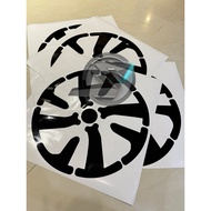 S1094 Rim sticker Toyota Yaris Vinyl Decal Sticker(16”inch Rim )