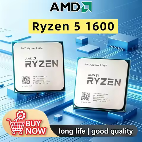 AMD Ryzen 5 1600 R5 1600 3.2 GHz Six-Core Twelve Thread 65W CPU Processor YD1600BBM6IAE Socket AM4