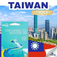 CMLink Taiwan l Travel Data SIM | Worldwide Internet SIM | No Number Data Only | 2 Years Validity | 