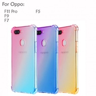 Oppo F11 Pro F9 F7 F5 Casing Case Cover Air Bag Rainbow Aurora Housing