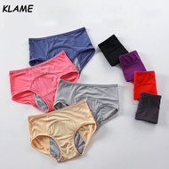 KLAME M-8XL Plus Size Leak Proof Menstrual Panties Women's Period Cotton Pregnancy Waterproof Breath