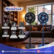 HOMELUX 2 IN 1 STAND FAN 12" ADJUSTABLE STAND FAN HSF-112PW KIPAS BERDIRI/MEJA BOLEH LARAS