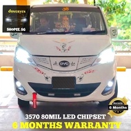 BYD T3 VAN - 6500k White LED Headlight / Fog light / Reverse Bulb Error Free - 9005 H4 H7 H8 H9 H11 