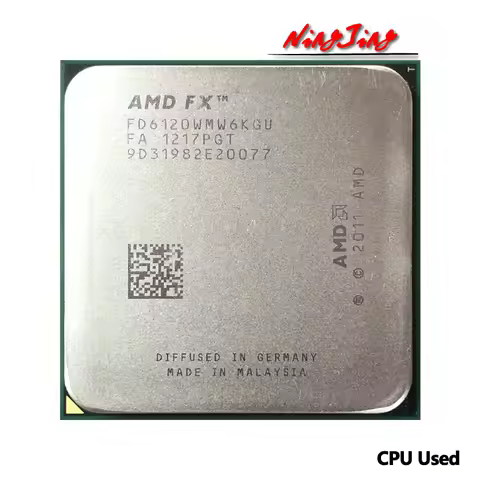 AMD FX-Series FX-6120 FX 6120 3.5 GHz Six-Core CPU Used Processor FD6120WMW6KGU Socket AM3+