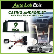 BMW E38 / E39 / X5 1995-2003 Android Player Casing 9" inch with Socket Power & Camera Input