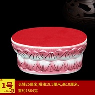 Ceramic Guanyin Buddha Statue Base round Lotus Seat Wealth Deity Offering Altar Home Buddha Table He