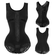Cross-border One-piece Shapewear Bodysuit Body Shaper Lace Tummy Control Hip Shaper Postpartum Slimm