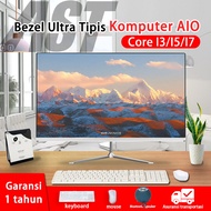 pc komputer murah computer full set murah all in one baru Core i3/i5/i7 Cpu ram 8+256/512GB ssd 22/24" IPS wireless keyboard dan mouse Komputer Kantor/Sekolah/Toko Garansi 1 tahun