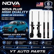 NOVA PLUS Absorber Perodua Axia New D74A 2022-Now Front Rear Gas Absorber Depan Belakang Eksober