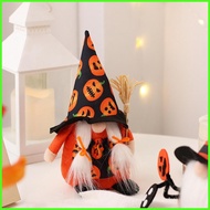 Halloween Gnome Plush Faceless Dwarf Desk Ornaments with Witch Hat Halloween Witch Gnome Decorations