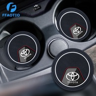 FFAOTIO Silicone Car Cup Mat Anti Slip Mat Car Interior Accessories For Toyota Wish Hiace Sienta Alt