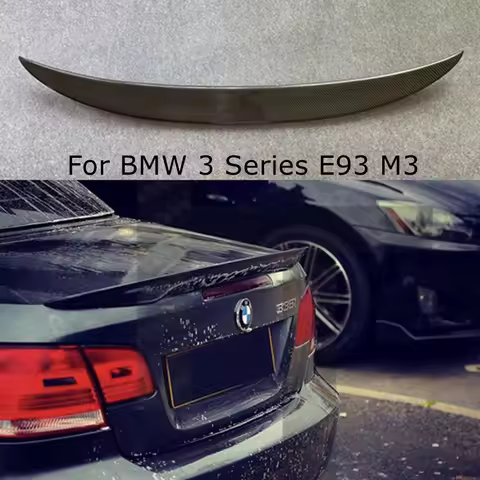 FOR BMW 3 Series E93&E93 M3 Convertible P Style Carbon Fiber Rear Spoiler Trunk Wing 2006-2013 FRP G