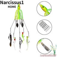 NARCISSUS Alabama Rig Fishing Lure, Spinner Umbrella Soft Swimbait,  Swimming Jigging Attack Group S
