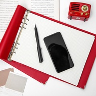 Soft Leather A4 Loose-Leaf Notebook Grid Notebook Grid Notebook Thinking Guided Chart Horizontal Not