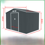 Outdoor Tool House Simple Assembly Metal Storage Shed Garden Yard Roof Top Household Organizer Creat