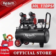 REAIM 30L Air Compressor Angin Mini Air Compressor For Spray Paint Ducting Hose Airbrush Gun