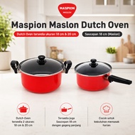 Maspion Dutch Oven Pan / Saucepan 18 20 Multipurpose Non-Stick Pan - MHS