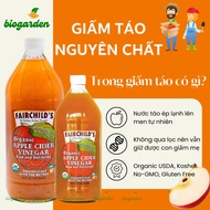 FairChild's Organic Pure Apple Cider Vinegar has 473ml and 946ml bottles of mother vinegar - Support