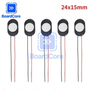 5PCS Speaker 1W 8ohm Small Voice Horn Connector 1510 2415 Loudspeaker 15x10mm 24×15mm Oval Speaker w