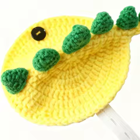 Tortoise Costume Adjustable Strap Dinosaur Design Costume Winter Knitted Sweater For Pet Halloween S