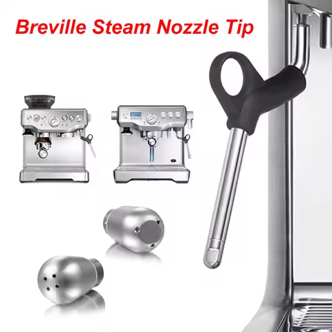 Coffee Steam Nozzle 3/4 Hole Steam Nozzle Milk Foam Spout Steam Wand Tip for Sage Breville 870/878/9