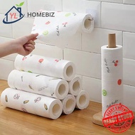 1 Gulung Kain Dapur Cetakan Boleh Basuh & Pakai Buang – Scouring Pad Kitchen Gadget Washable Disposa