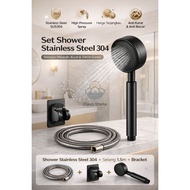 Premium Stainless Steel SUS 304 Premium Shower Set Head Shower 1 SET