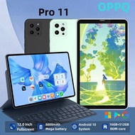 OPPQ Pro 11 Tablet PC Baru Tablet PC 16GB + 512GB Android 12 inci HD Layar Besar Tablet PC Wifi Cocok untuk Anak-anak Belajar Tablet PC Koneksi Bluetooth