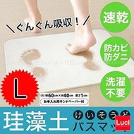 日本 珪藻土 日本の技 HIRO L款 瞬間吸水 地墊 除臭 吸水 浴室 廁所用 LUCI日本代購