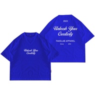 Fakelab Ts Oversize Creativity Royal Blue / Tshirt biru WSC T-Shirt/