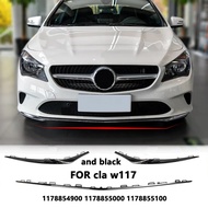 Front Bumper Lip Chrome Chromium Spoiler Splitters Diffuser For Mercedes Benz CLA W117 C117 A1178854