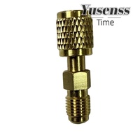 YUSENSS R32 Thread Adapter, Quick Couplers Durable R32 R454B Refrigerant Brass Adapter, High Quality