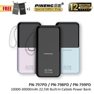 Pineng PN799 30000mAh Powerbank 22.5W Fast Charging Power Bank Pineng PN797 10000mAh Powerbank Pinen