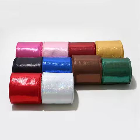 75mm 38mm Soft Ribbons Gold-plated Velvet Lock Edge Ribbons 5 yards A0001